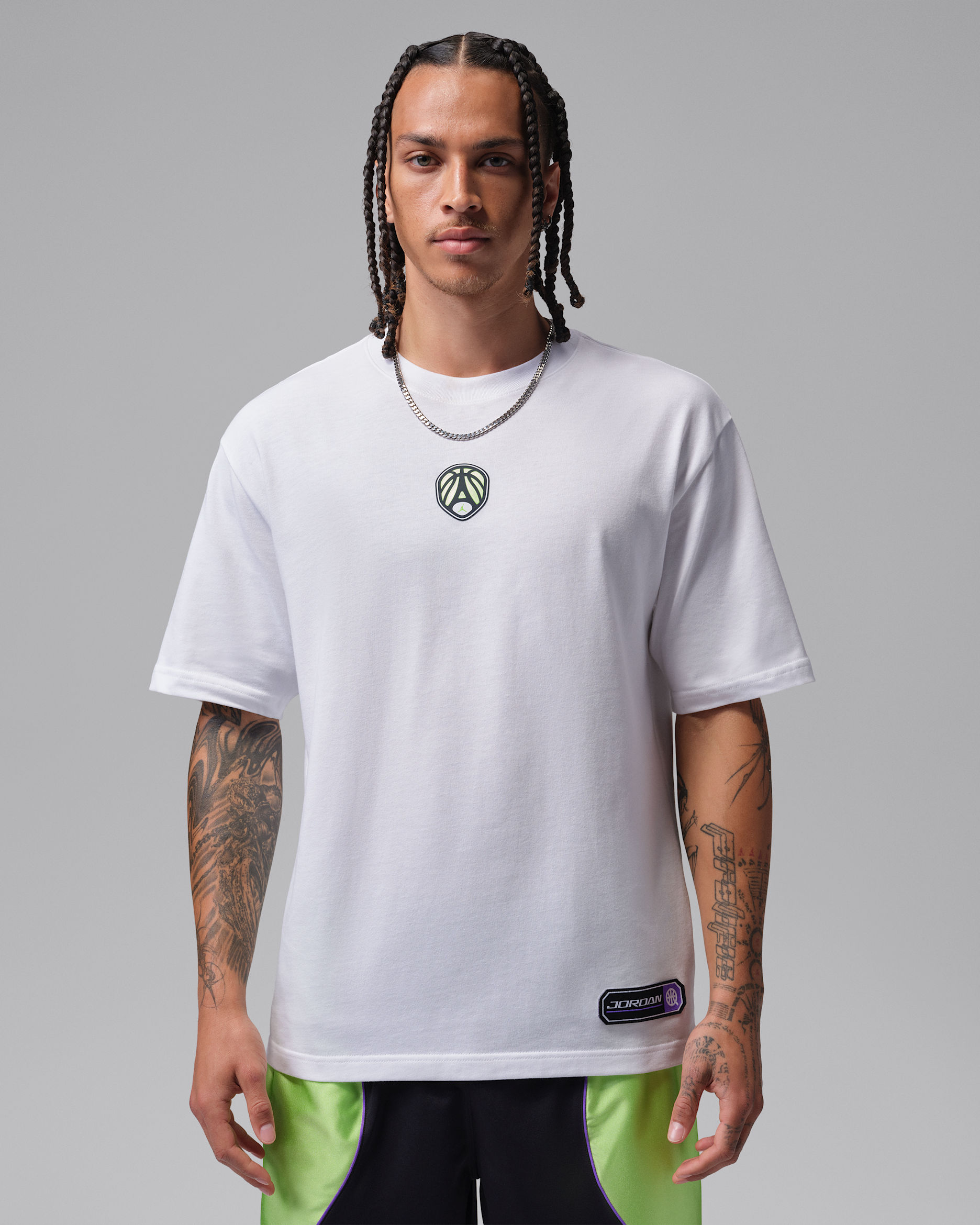トップス ARGUE cotton relief T shirt Jordan Sport Quai 54 Men's Dri-FIT T-Shirt. Nike LU